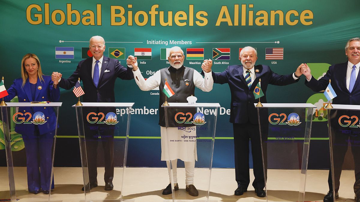 La cumbre del G20 en Nueva Delhi, India, el 9 de septiembre de 2023.