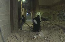 Las calles de la medina, reducidas a escombros