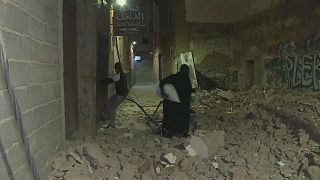 Las calles de la medina, reducidas a escombros