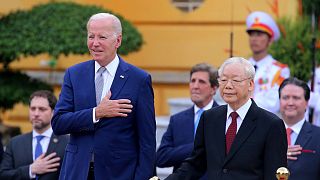 رهبر حزب کمونیست ویتنام و رئیس‌جمهوری آمریکا