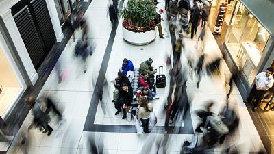 A shopping centre somewhere in Europe.