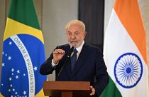 Президент Бразилии на пресс-конференции после закрытия саммита G20 в Нью-Дели, 11 сентября 2023 года.