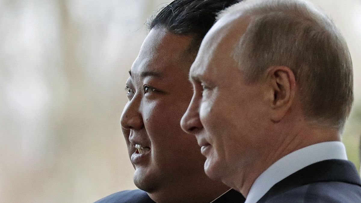 Kuzey Kore Lideri Kim Jong Un ve Rusya Devlet Başkanı Vladimir Putin
