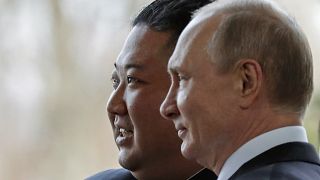 Kuzey Kore Lideri Kim Jong Un ve Rusya Devlet Başkanı Vladimir Putin