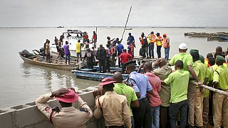 Dozens are presumed dead after an overloaded boat capsizes on Lake Kivu in Congo