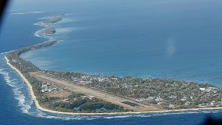 Funafuti, l'isola principale dello Stato nazionale di Tuvalu, considerata "estremamente vulnerabile" agli impatti del cambiamento climatico.