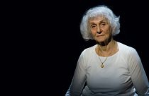 Fahidi Éva 90 évesen, a Sóvirág - avagy a létezés eufóriája című előadás próbáján 