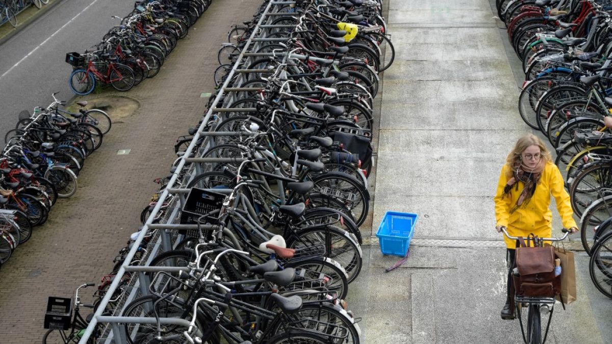 Os Países Baixos e os países nórdicos são líderes no uso da bicicleta, em comparação com a baixa utilização nos países mediterrânicos.