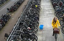 The Netherlands and the Nordics are leaders in cycling compared to low usage in the Mediterranean countries.