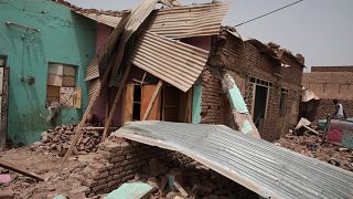 تعرض منزل للقصف في الخرطوم - السودان.2023/04/25