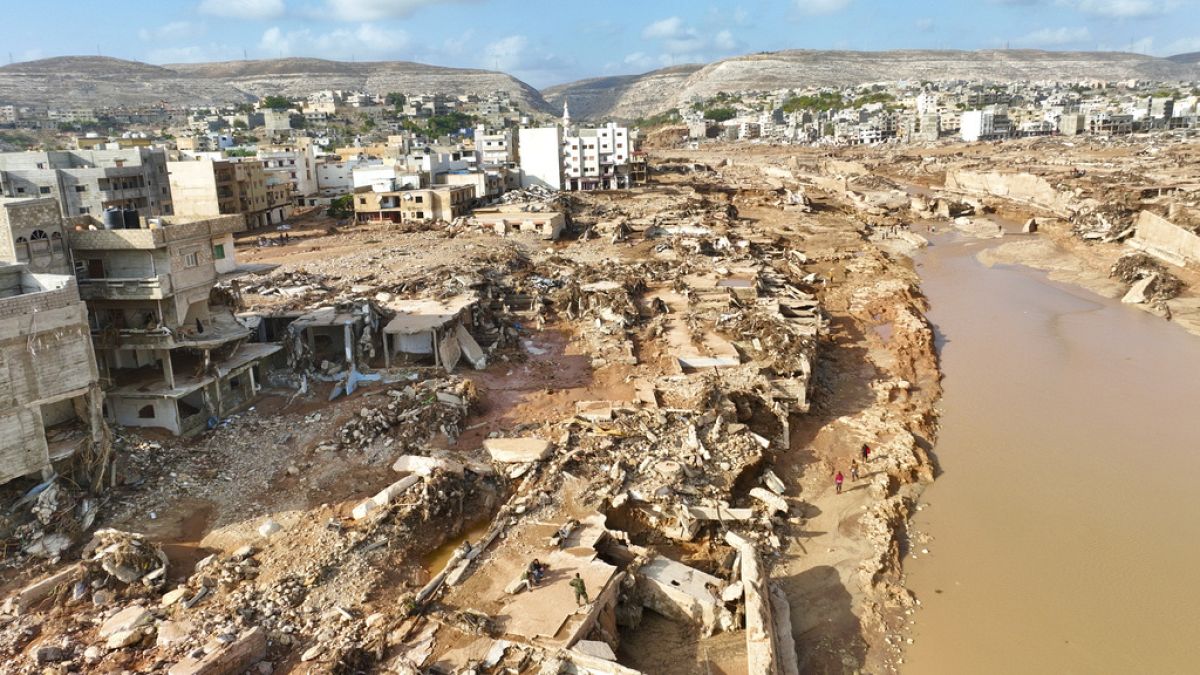 A general view of the city of Derna is seen on Tuesday, Sept. 12., 2023. 