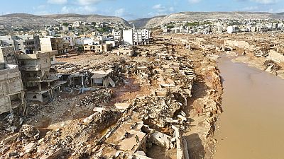 A general view of the city of Derna is seen on Tuesday, Sept. 12., 2023. 