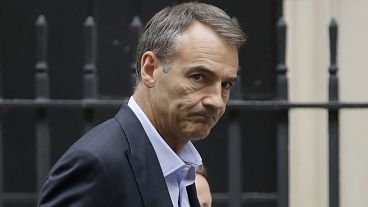 Bernard Looney, then CEO of oil and gas company BP, walks into 10 Downing Street in London, Friday, Sept. 11, 2020.