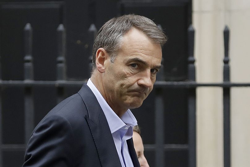 Bernard Looney, then CEO of oil and gas company BP, walks into 10 Downing Street in London, Friday, Sept. 11, 2020.