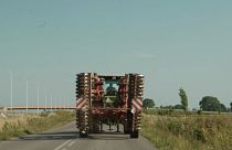 Mezőgazdasági jármű Solnica községben, Gmina Nowy Dwór Gdański közigazgatási körzetében