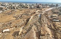 A general view of the city of Derna is seen on Tuesday, Sept. 12., 2023.