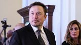 Elon Musk arrives for a bipartisan Artificial Intelligence (AI) Insight Forum for all US senators hosted by Senate Majority Leader Chuck Schumer at the US Capitol.