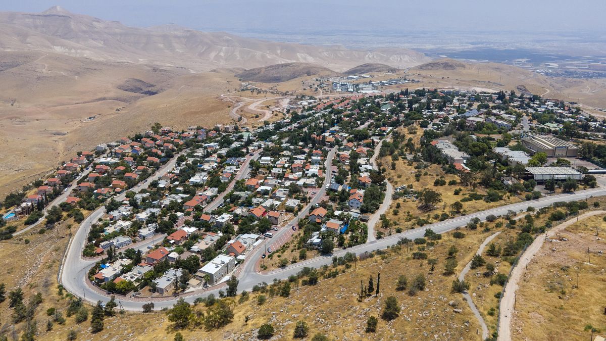 The West Bank Jewish settlement of Ma'ale Efraim occupies a hilltop of the Jordan Valley.