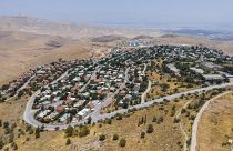 The West Bank Jewish settlement of Ma'ale Efraim occupies a hilltop of the Jordan Valley.