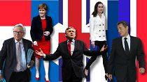 Former premiers who made a splash after leadership: (L-R) Jean-Claude Juncker, Nicola Sturgeon, Gordon Brown, Sanna Marin and Nicolas Sarkozy