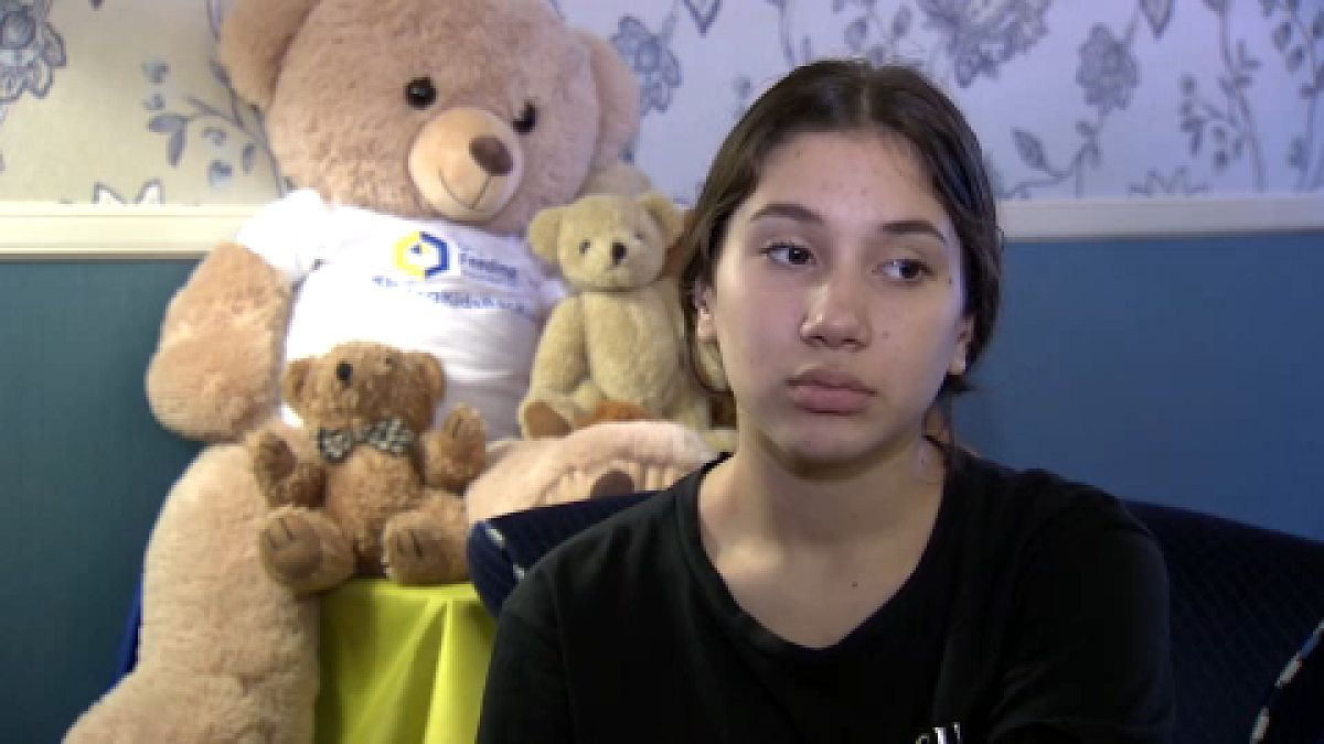 Veronika (14) is one of six Ukrainian children to give testimony in the Hague about their Russian detention.