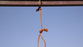 مشنقة إستعدادا لإعدام أشخاص في سجن في كابول، أفغانستان