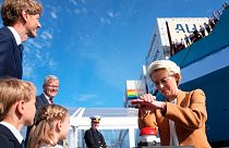 EU Commission President Ursula von der Leyen at the namegiving ceremony in Copenhagen, Denmark.