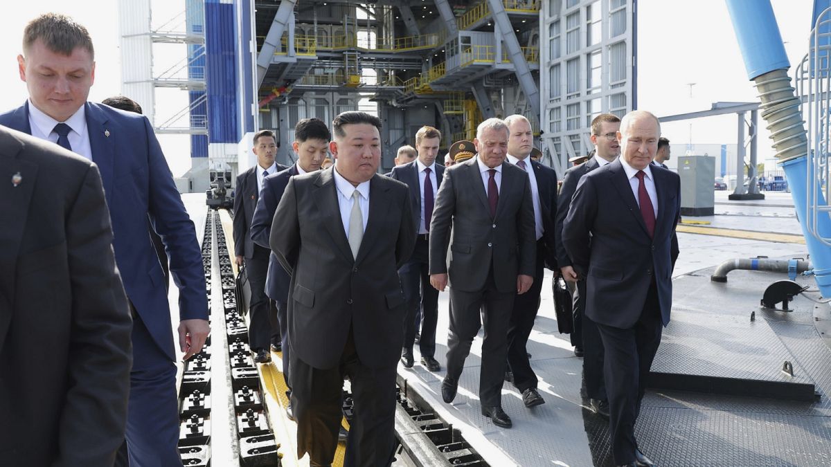 Putyin és Kim meglátogatják a Vosztocsnij űrrepülőteret Ciolkovszkij település közelében