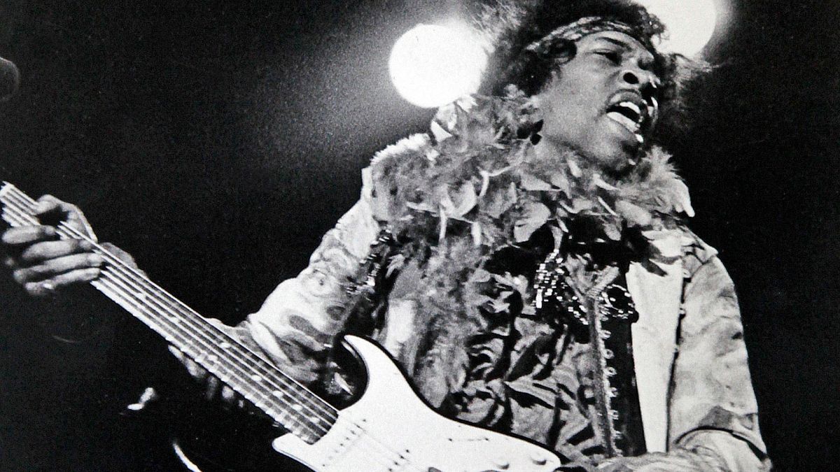 Jimi Hendrix performs at the Monterey Pop Festival in Monterey, Calif. 