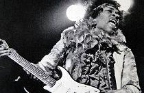 Jimi Hendrix performs at the Monterey Pop Festival in Monterey, Calif.