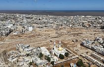منظر عام لمدينة درنة التي غمرتها الفيضانات، ليبيا، 13 سبتمبر 2023