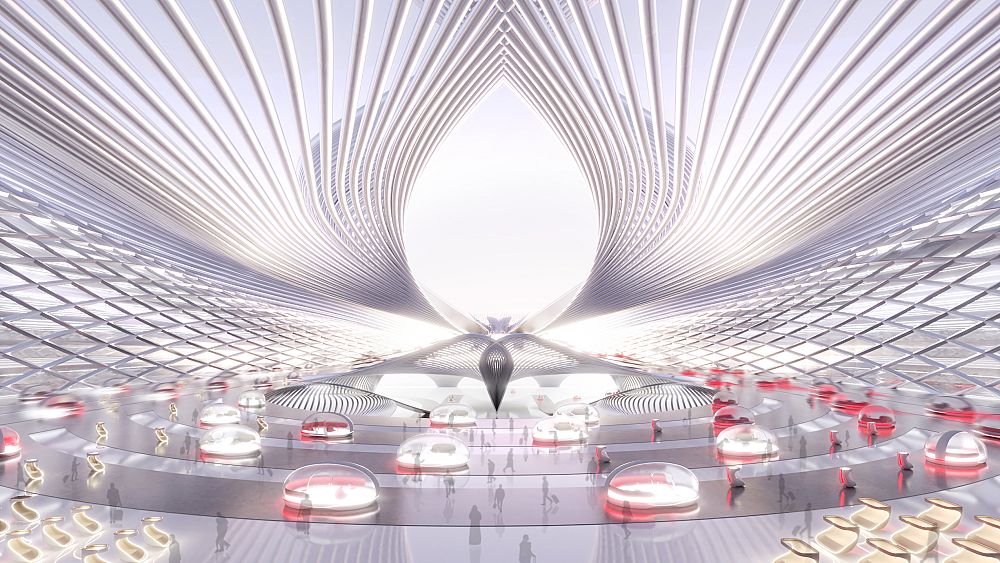 What will travelling through an airport be like in the year 2100?