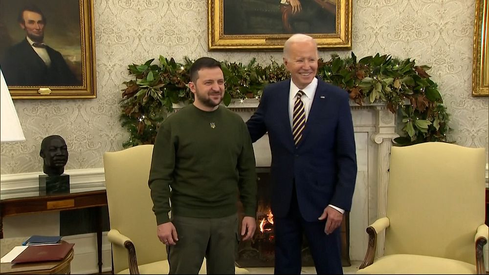 Biden expected to reaffirm his commitment to Ukraine when Zelenskyy visits Washington next week thumbnail