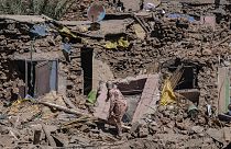 Zerstörte Häuser in Marokko