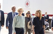 Ursula von der Leyen und Giorgia Meloni auf Lampedusa