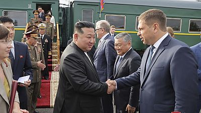 Kim a vlagyivosztoki pályaudvaron