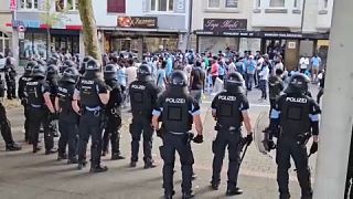  صدامات بين الشرطة الألمانية وإريتريين في شتوتغارت الالمانية ، 16 أيلول 2023