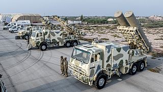 معدات الحرس الثوري في مناورة في جزيرة أبو موسى في الخليج العربي. 2 أغسطس 2023