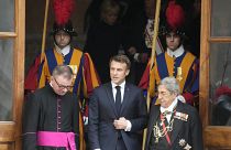 الرئيس الفرنسي إيمانويل ماكرون في زيارة سابقة للفاتيكان