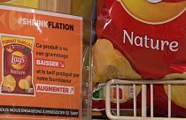 Etiqueta em França a identificar produto alvo de reduflação