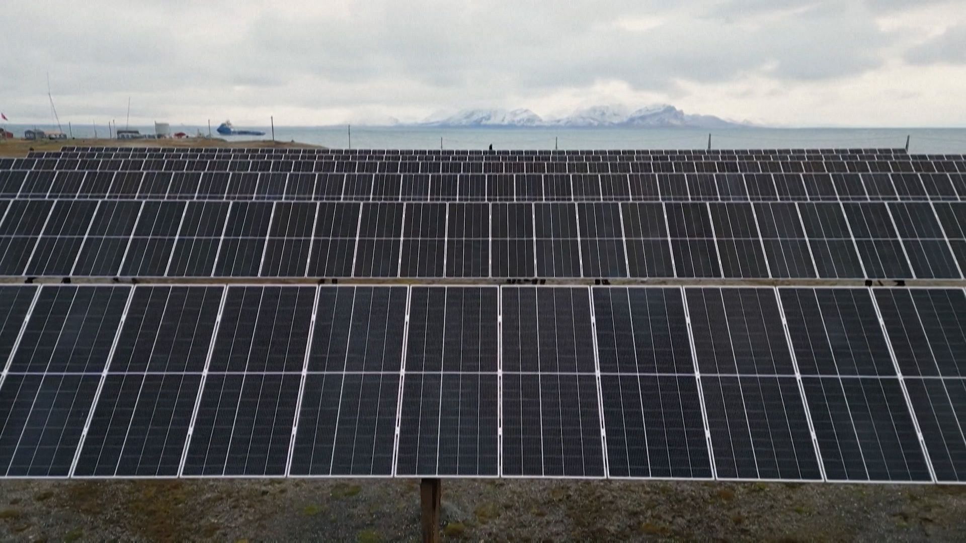 Solar panels installed in remote arctic community to power green energy
