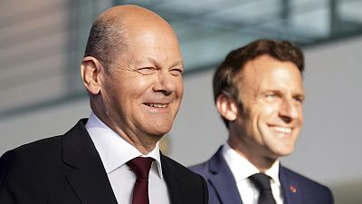 German chancellor Olaf Scholz and French President Emmanuel Macron.