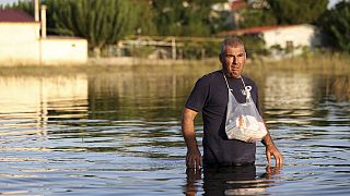 La tormenta trajo enormes inundaciones y causó grandes destrozos en Grecia.