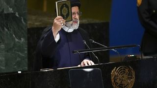  الرئيس الإيراني في خطاب أمام الجمعية العامة للأمم المتحدة في نيويورك 
