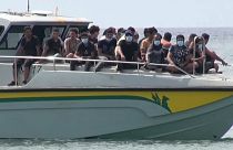 Bootsflüchtlinge auf Lampedusa am 15.9.2023