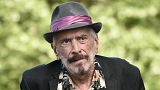 Lou Deprijck arrives to attend the funeral ceremony of late Belgian singer Maurane at the Notre-Dame-des-Graces church in Brussels on May 17, 2018.