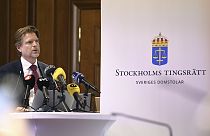 Yargıç Mans Wigen, Yahya Güngör'ün Stockholm Bölge Mahkemesi'nde 6 Temmuz 2023 Perşembe günü görülen duruşmasının ardından düzenlenen basın toplantısında konuştu.