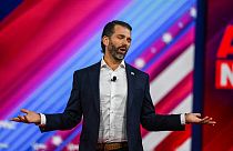 Donald Trump Jr., son of former US President Donald Trump, speaks at the Conservative Political Action Conference 2022 (CPAC) in Orlando, Florida on February 27, 2022.