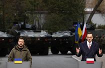 EIn Bild aus besseren Zeiten: die Präsidenten der Ukraine und Polens im April 2023