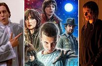 What life hacks can be learned from TV and movies? (From left to right: American Pyscho, Stranger Things, Titane)